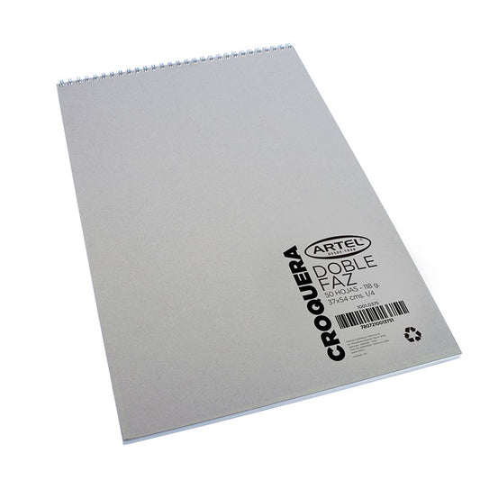 Croquera Doble Faz 1/4 Espiral Artel