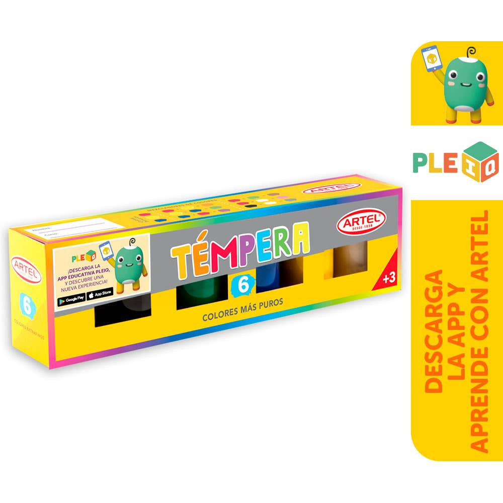 Estuche Tempera 6 Colores Artel