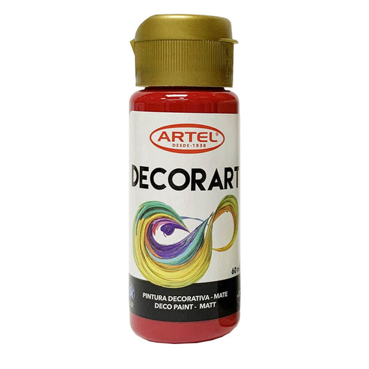 Pintura Decorart Carmín 87 60ml. Artel