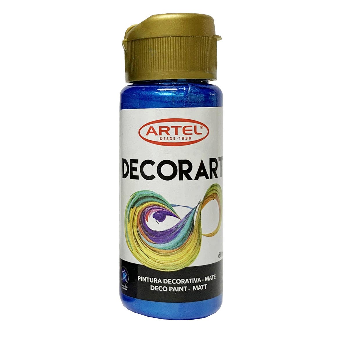Pintura Decorart Metálico Azul 60ml. Artel