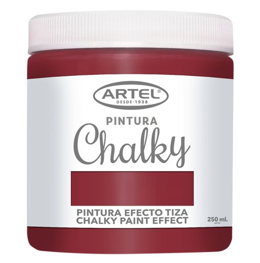 Pintura Chalky Artel 250ml Rojo Cereza