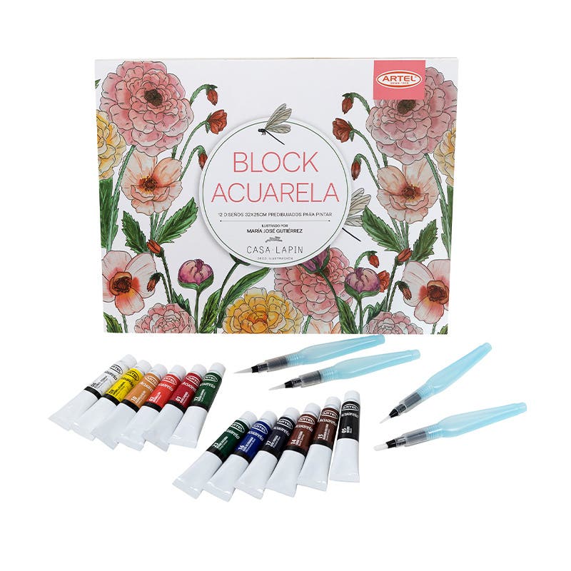 Pack Colorear en Acuarela