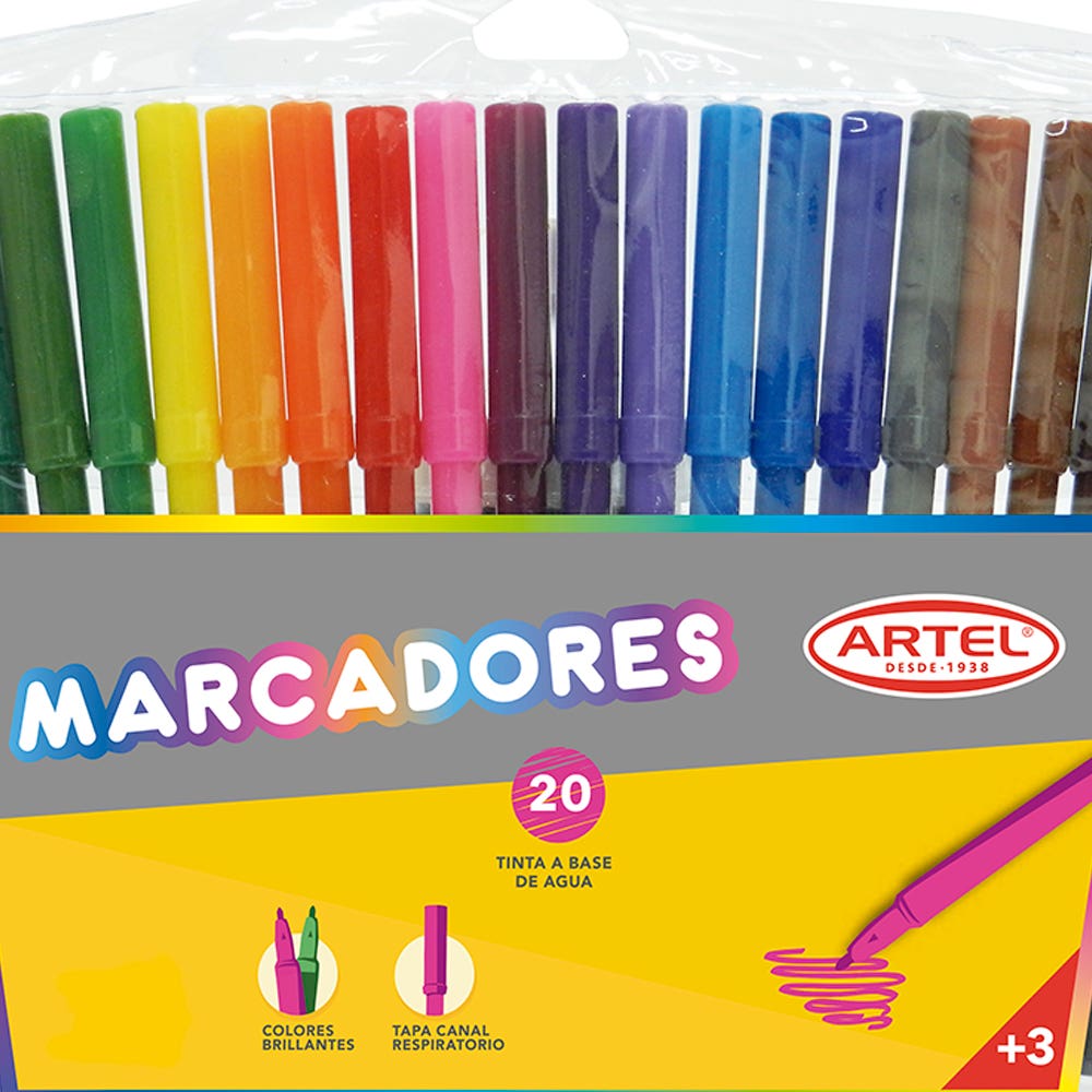 Estuche 20 Marcadores Artel