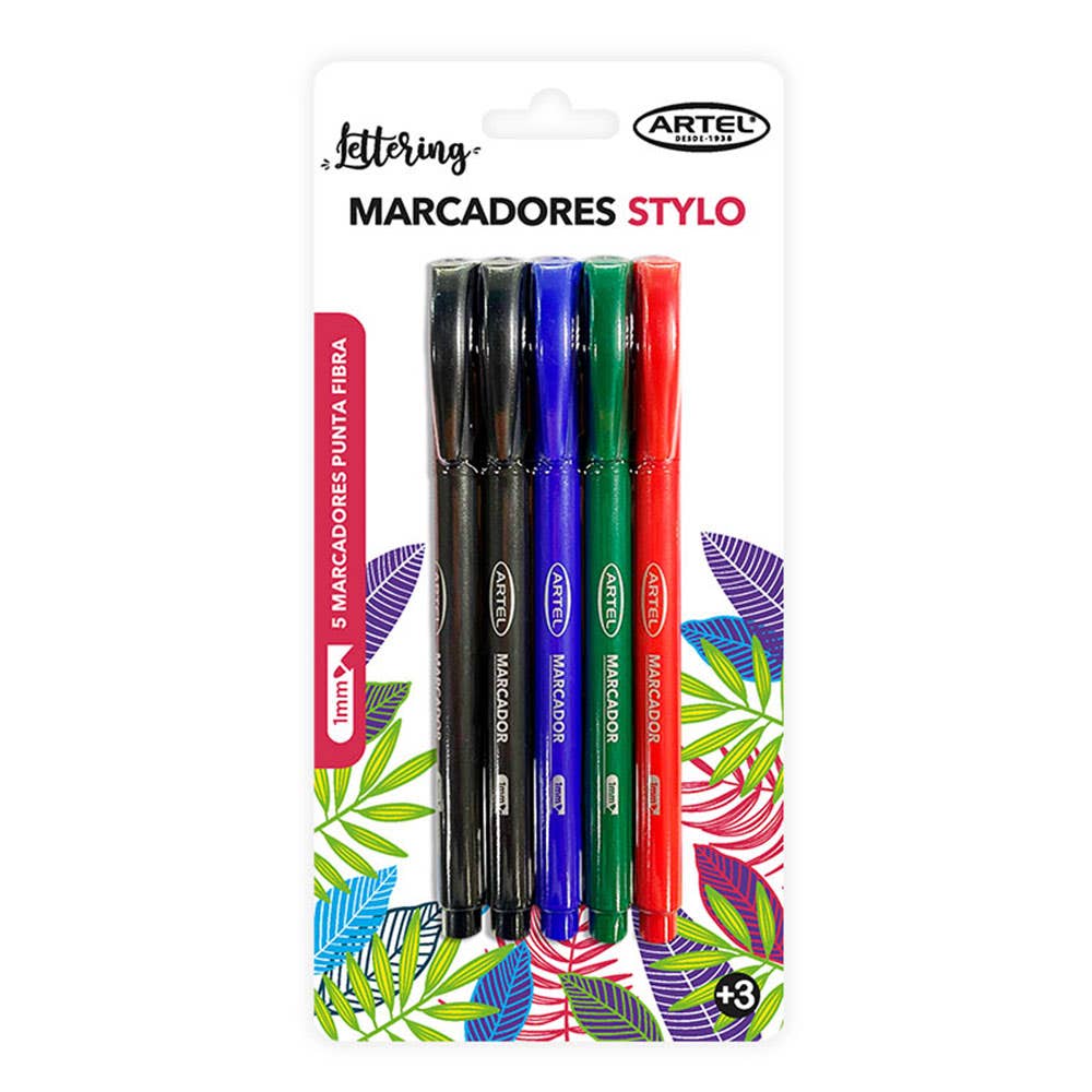 Bl. 5 Marcadores Artel Stylo básico 1