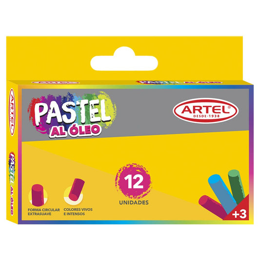 Pastel al Óleo 12 Colores Artel