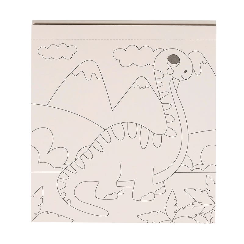 Block Para Colorear Dinos Artel