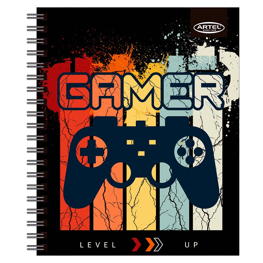 CUADERNO UNIVERSITARIO 100H 7MM GAMERS ARTEL