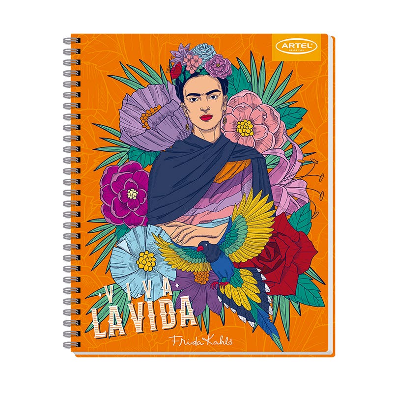 Cuaderno Universitario 100 Hojas 7mm Frida Kahlo