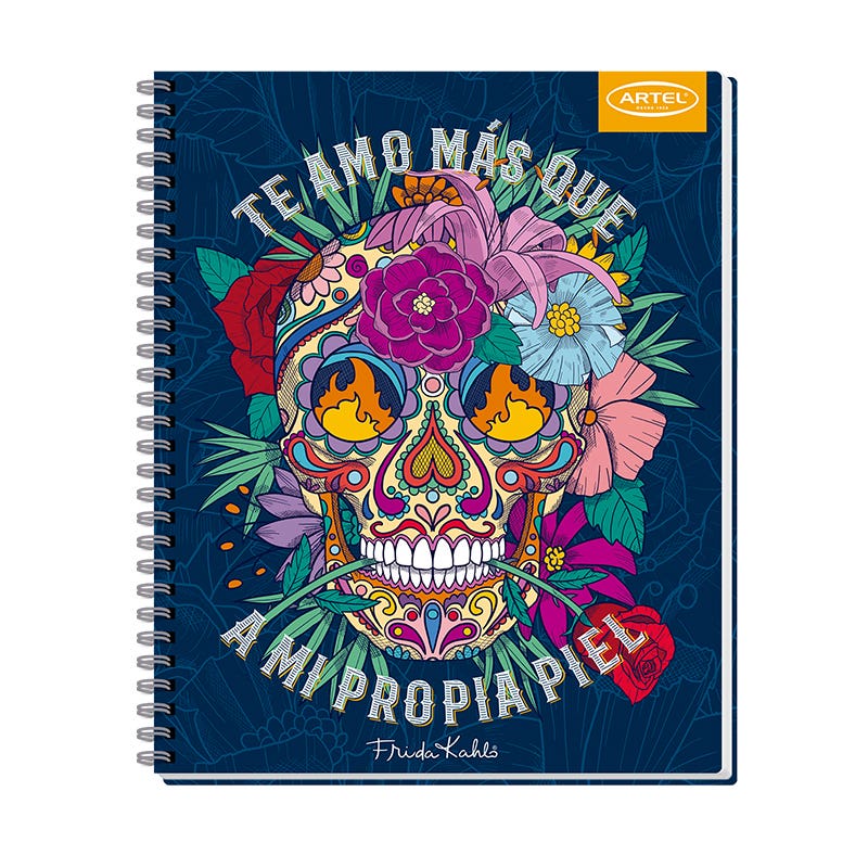 Cuaderno Universitario 100 Hojas 7mm Frida Kahlo