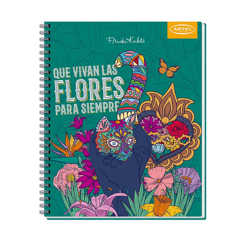 Cuaderno Universitario 100 Hojas 7mm Frida Kahlo