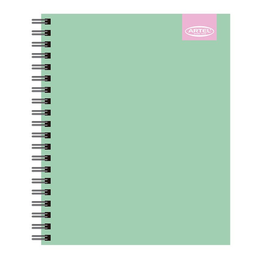 CUADERNO UNIVERSITARIO ARTEL 100 HOJAS 7MM ARCOIRIS PASTEL