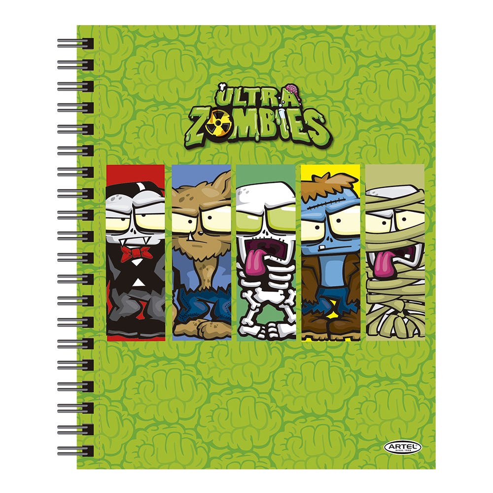 Cuaderno Universitario Zoombie Artel
