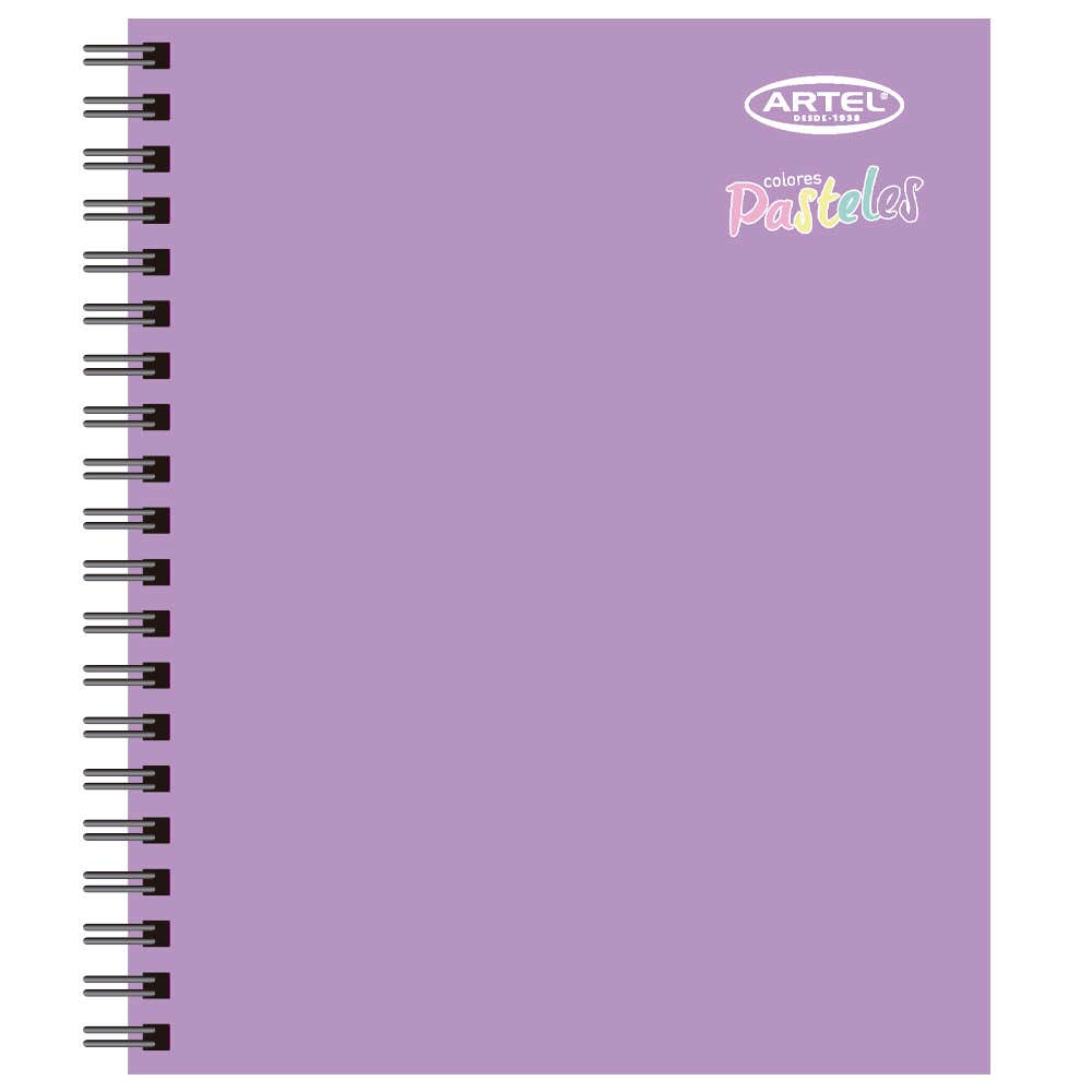 Cuaderno Universitario Pasteles 100 Hojas 7mm. Diseño Aleatorio Artel