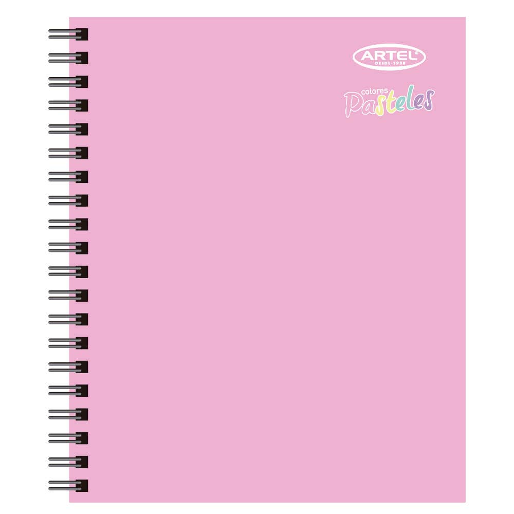 Cuaderno Universitario Pasteles 100 Hojas 7mm. Diseño Aleatorio Artel