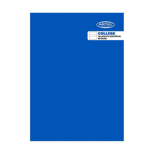 Cuaderno College Caligrafía Horizontal 80 Hojas Artel