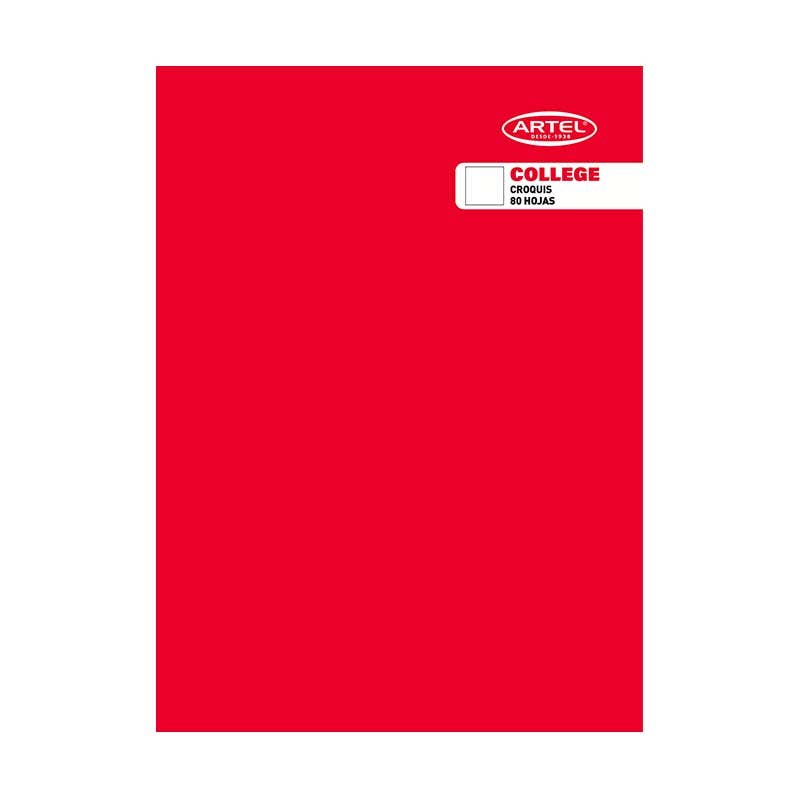 Cuaderno College Croquis 80 Hojas Artel