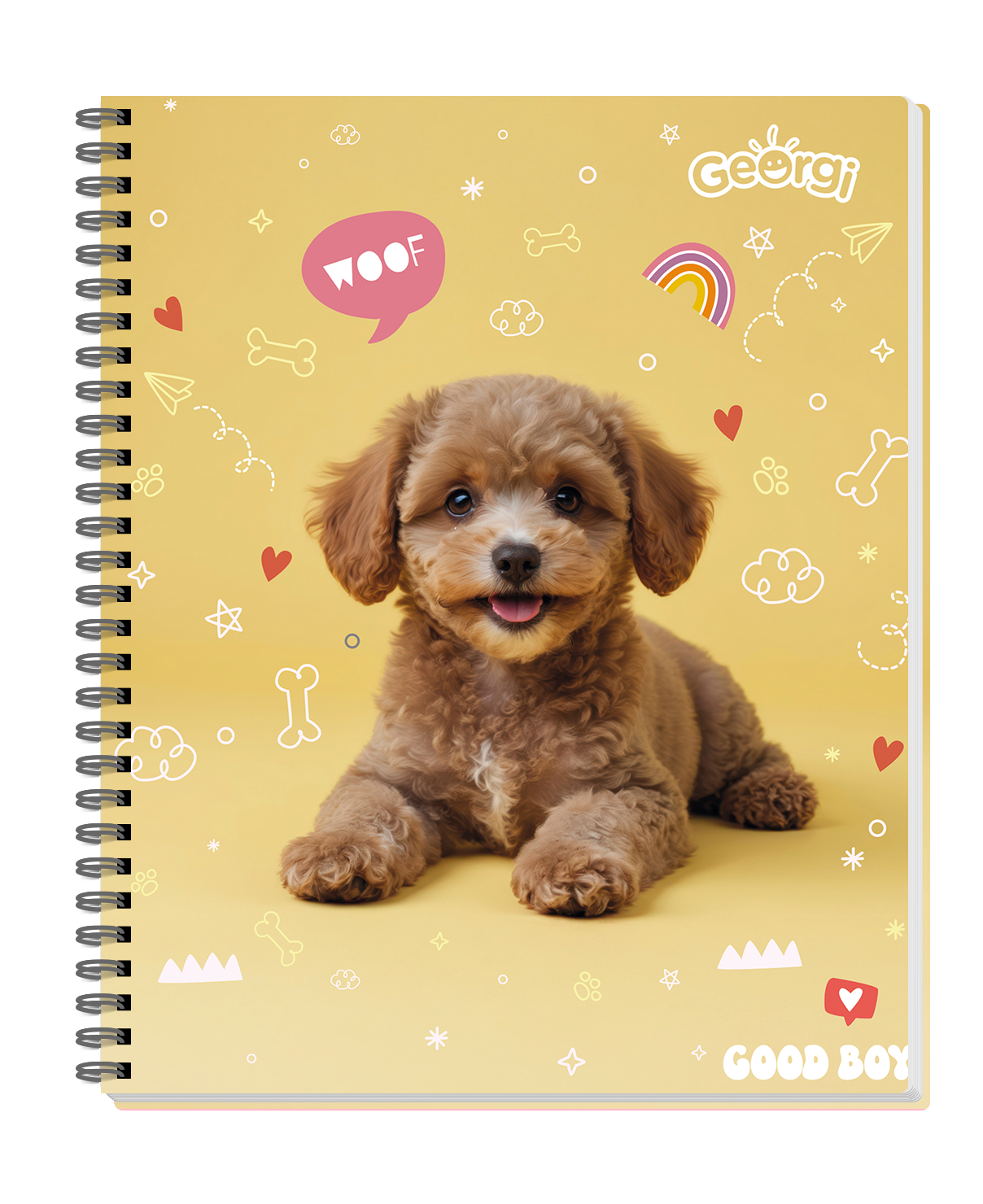 Cuaderno Universitario Georgi 100 Hojas 7Mm Animales Tiernos