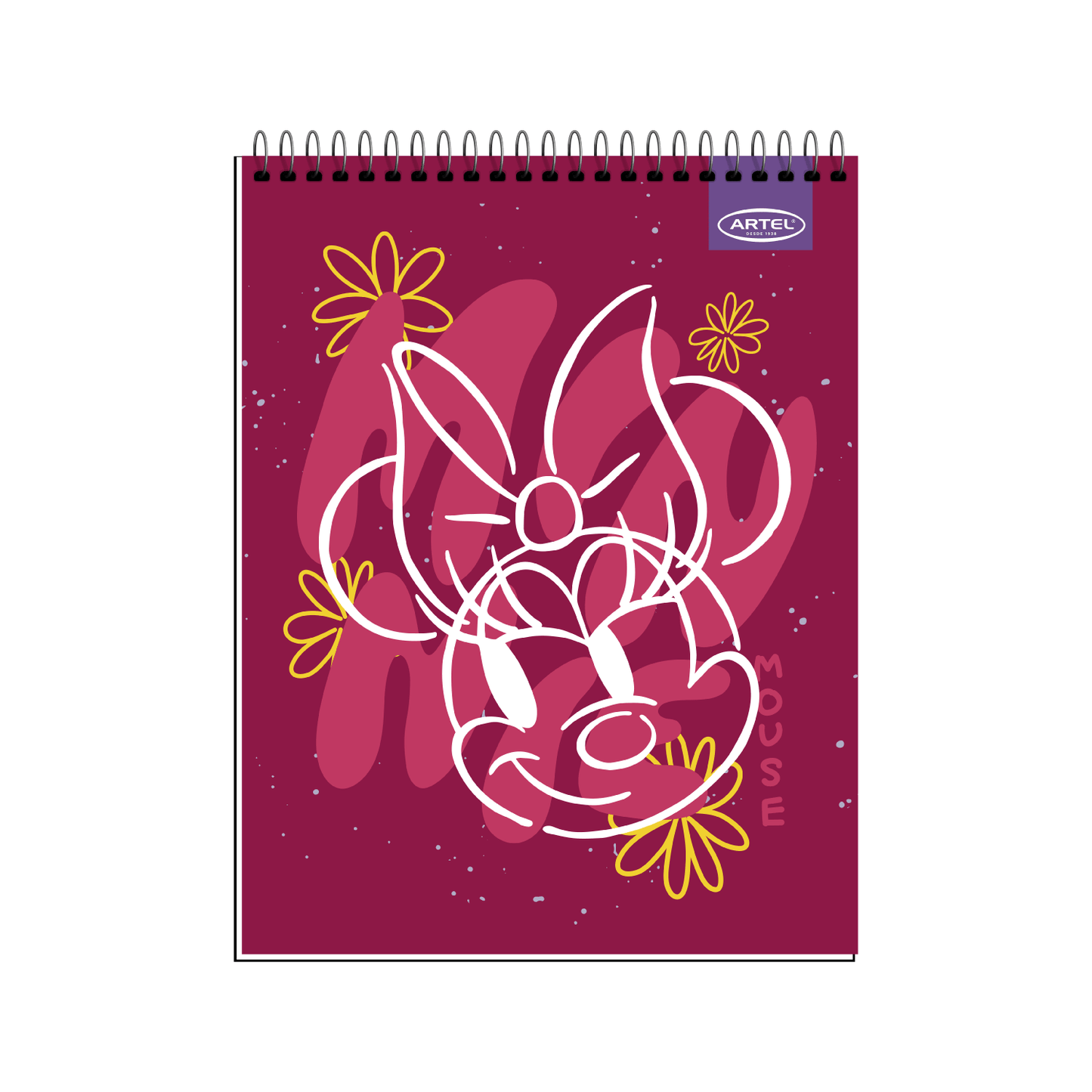Croquera Artel 21X28 Minnie Bow 80 Hojas