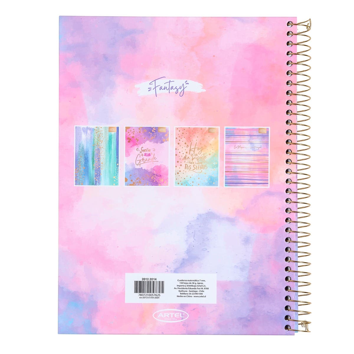 Cuaderno Especial 150 Hojas Fantasy Artel