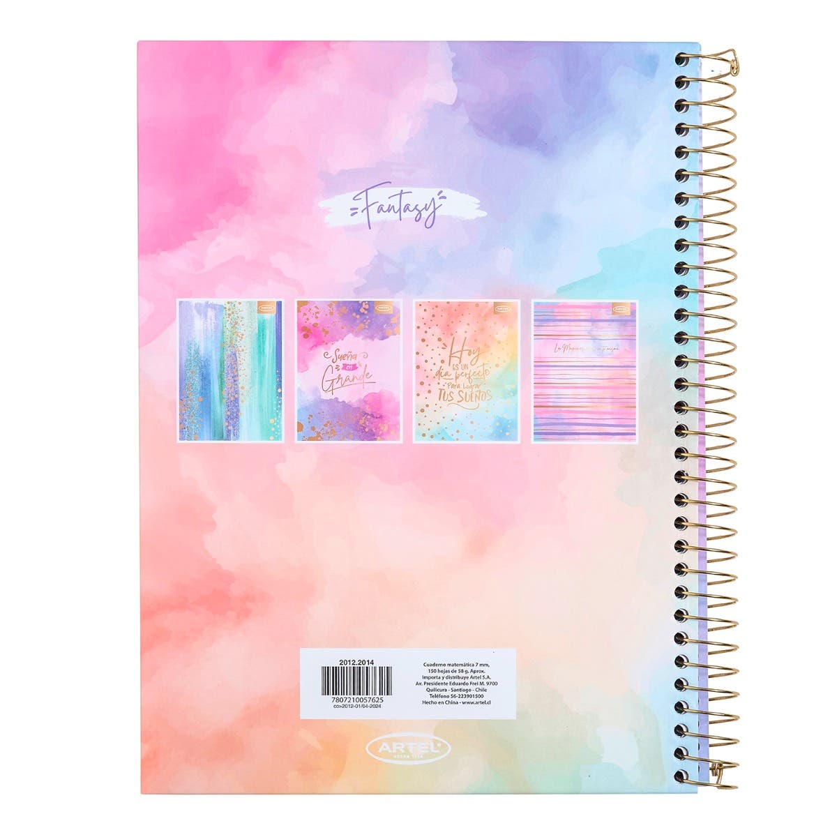 Cuaderno Especial 150 Hojas Fantasy Artel