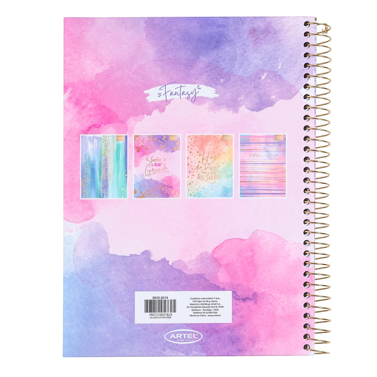Cuaderno Especial 150 Hojas Fantasy Artel