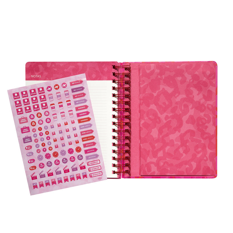 Agenda 2026 Artel Espiral Formato Día Por Página Diseño Power Pink