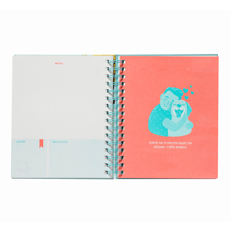 Planner 12 Meses Artel Espiral Diseño My Pet Planner