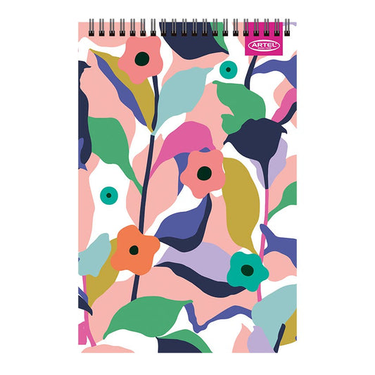 CROQUERA ARTEL 80 HOJAS DISEÑO FLORAL