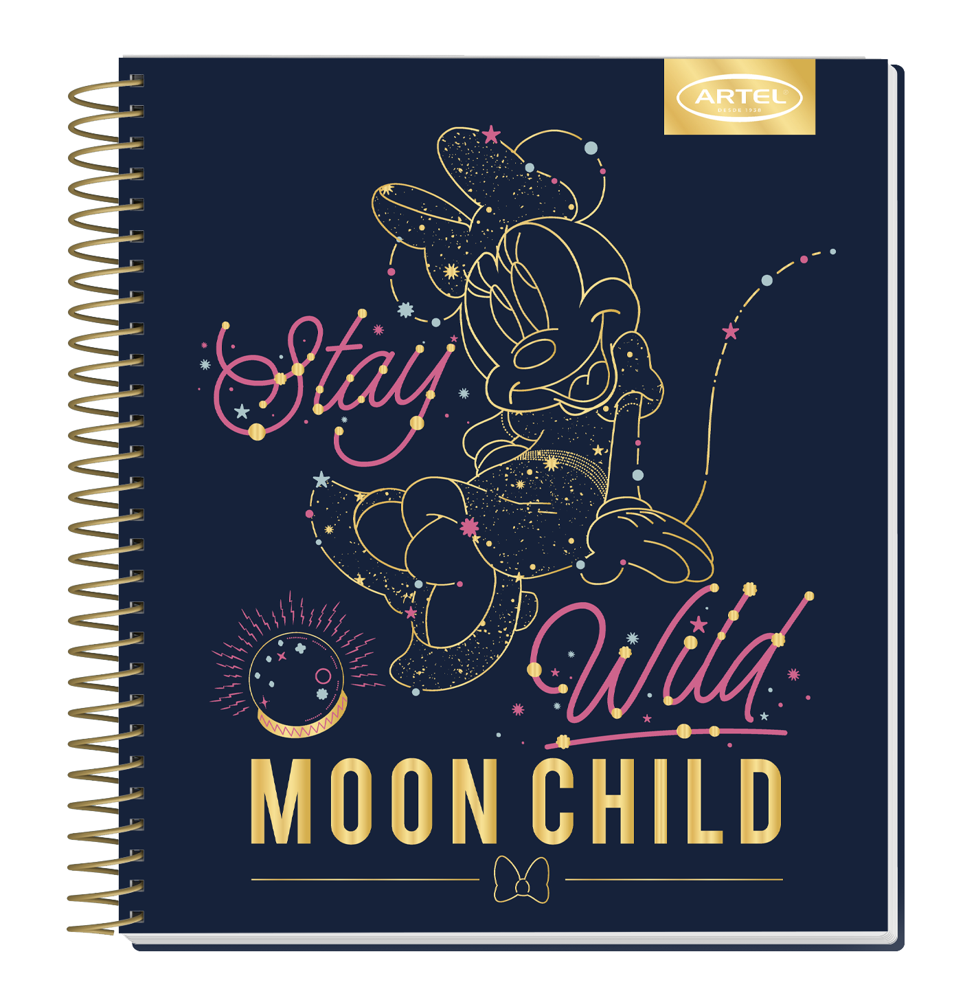 Cuaderno Book Artel 120 Hojas Minnie Astral