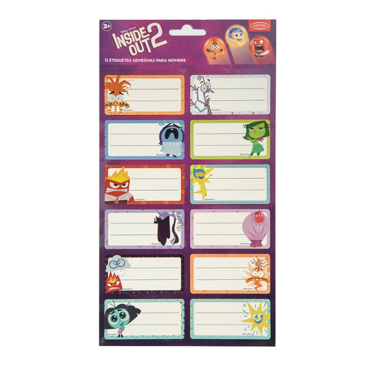 Set 12 Etiquetas Nombre 35x70mm Intensamente