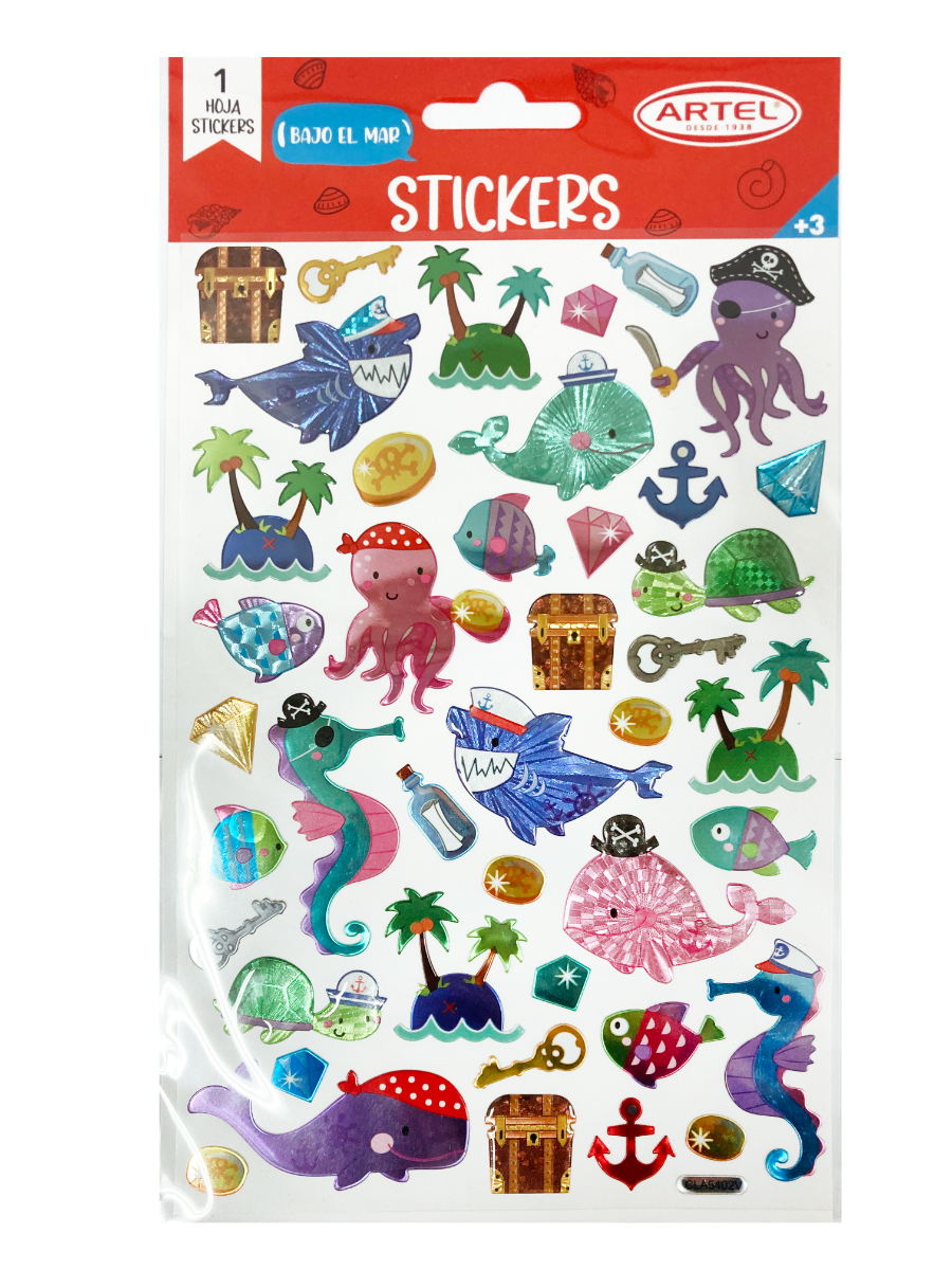 Stickers Bajo el Mar Artel