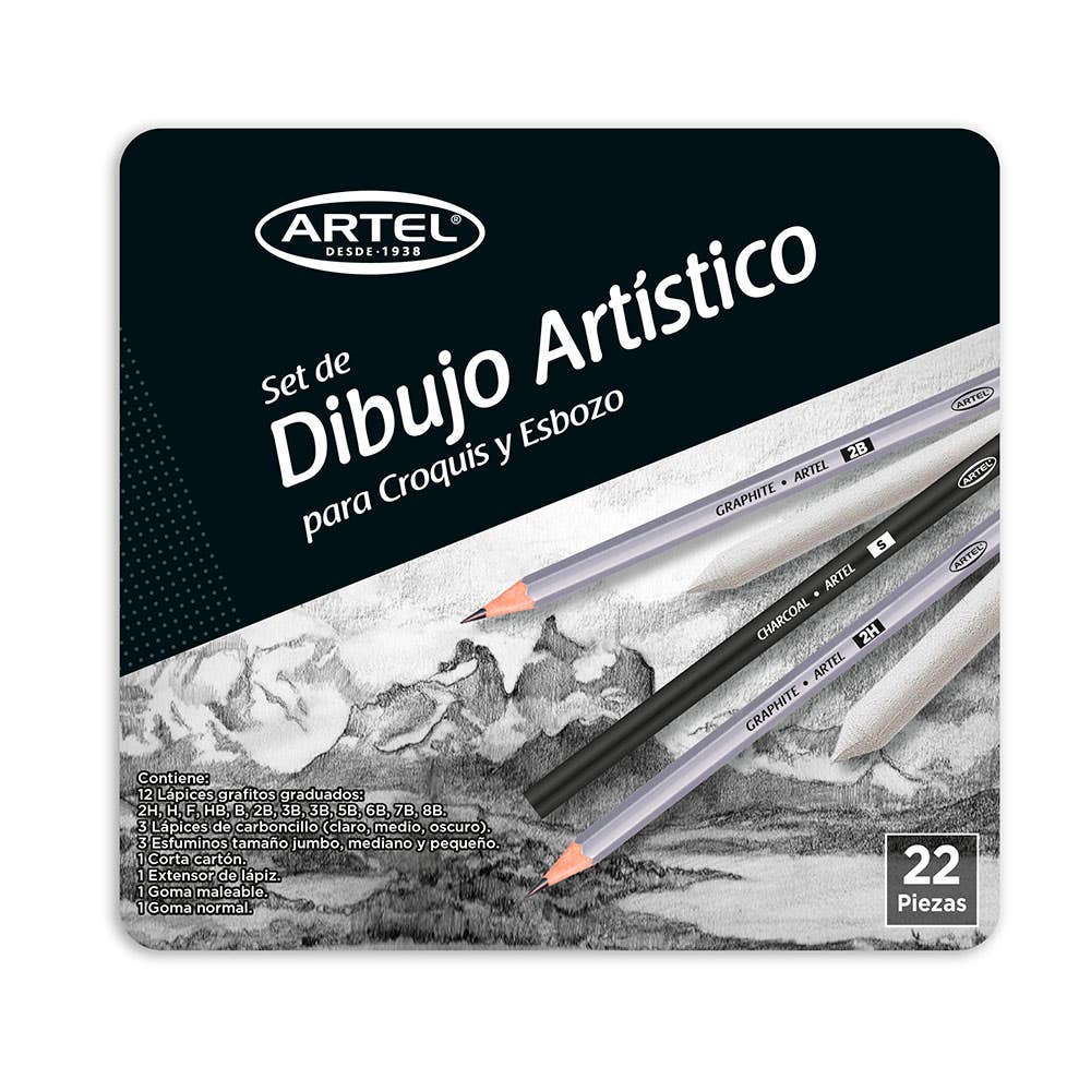 Set de Dibujo Artístico Para Croquis y Esbozo Artel