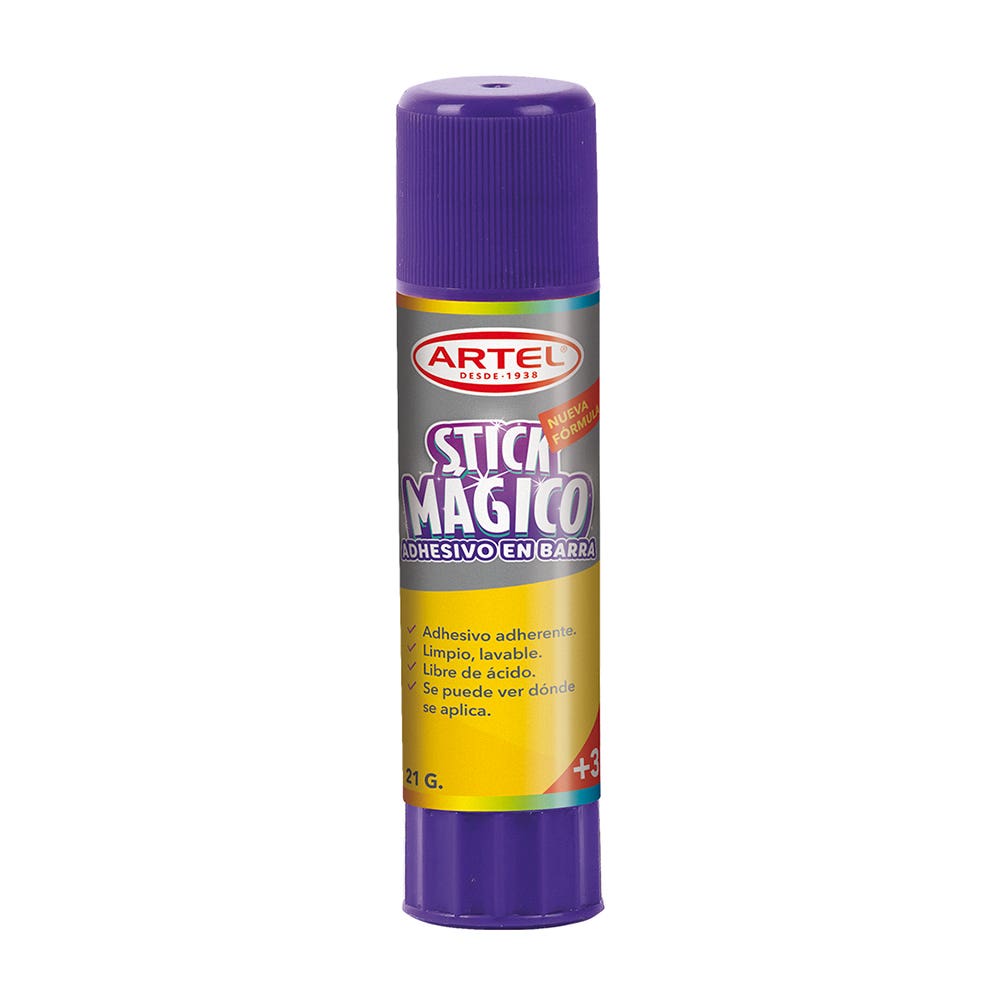 Pegamento en Barra Stick Violeta Mágico 21grs. Artel