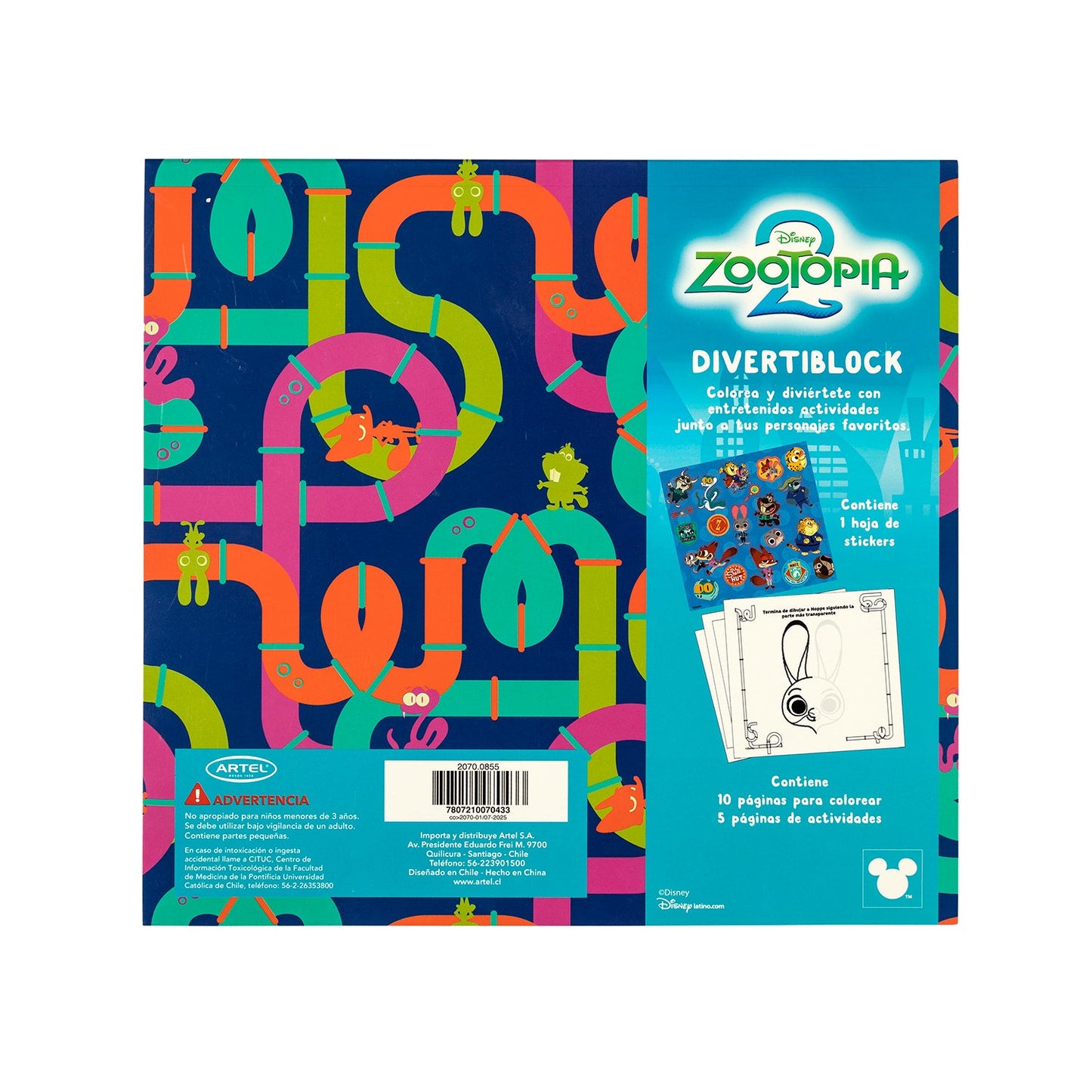 Divertiblock Artel Diseño Zootopia 2