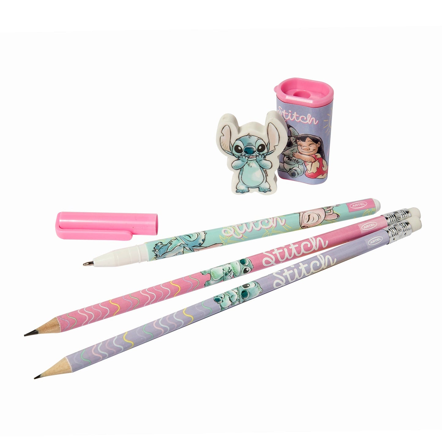 Set Escolar Artel 5 Piezas Diseño Stitch