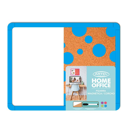 Pizarra Magnetica/Corcho 37x28 colore. Artel
