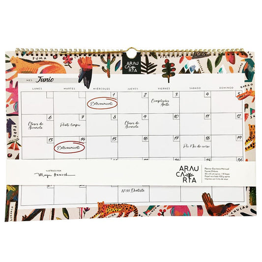 Pla. Men. 30x45cm Animales Ch. Araucaria