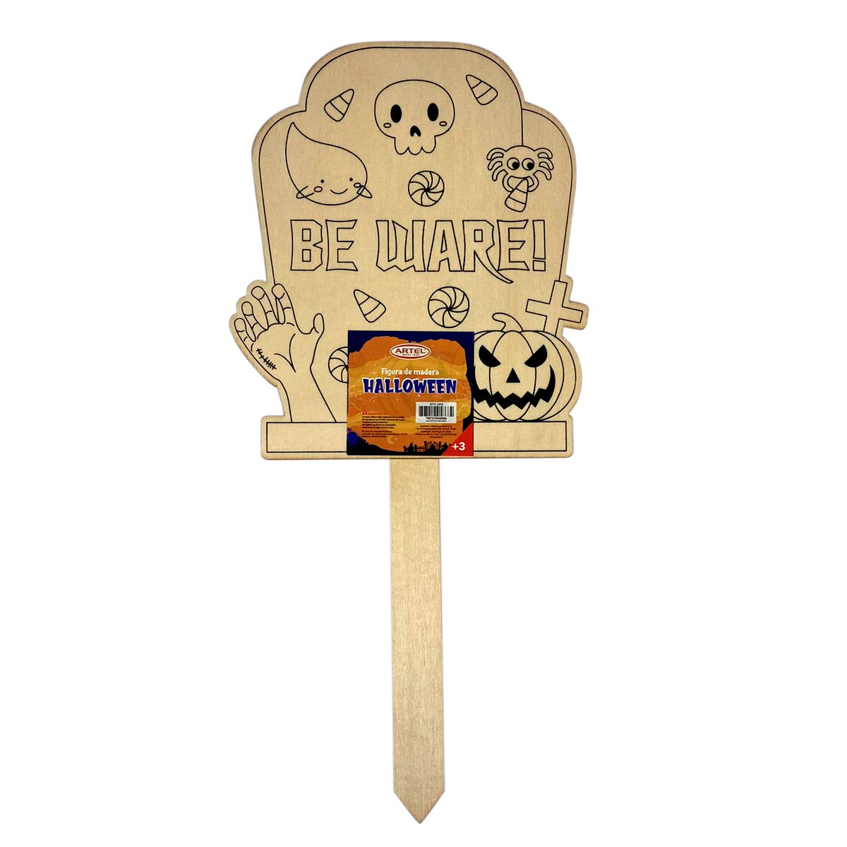Figura madera Halloween