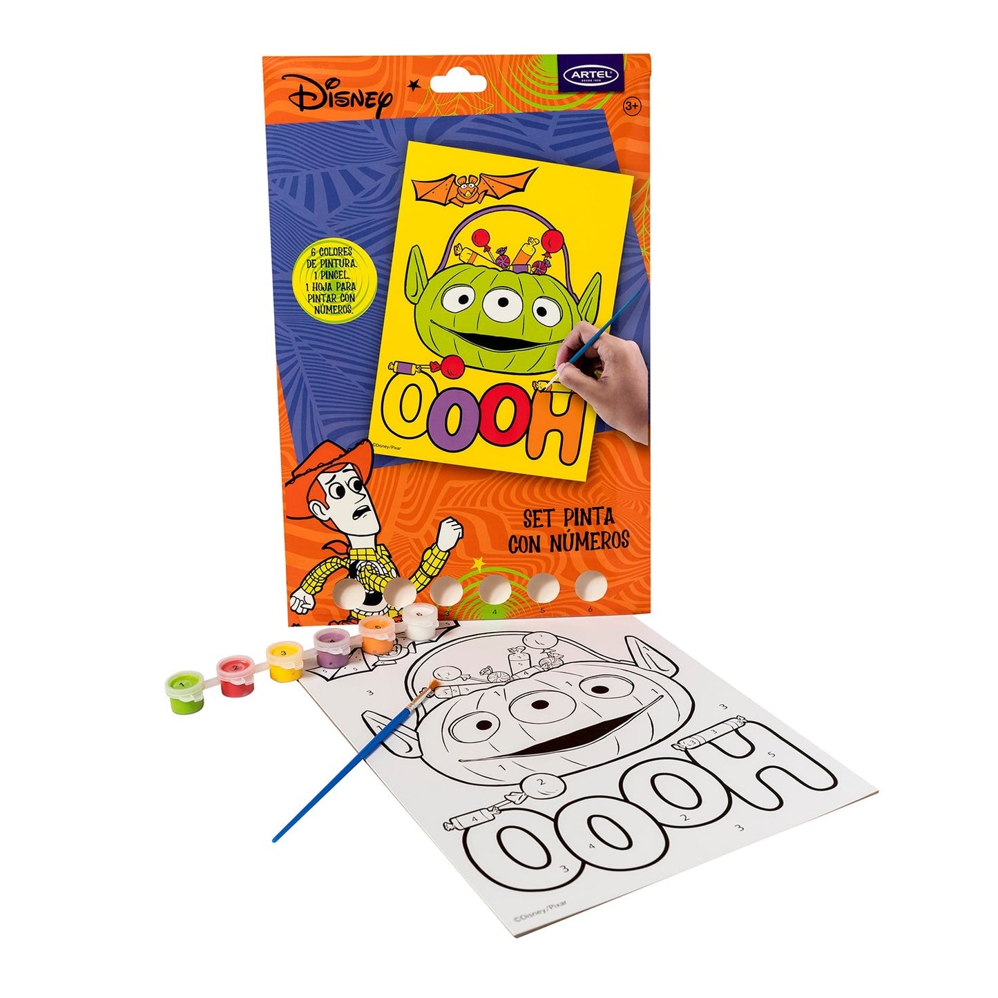 Set Pinta Por Números Artel Diseño Disney Halloween