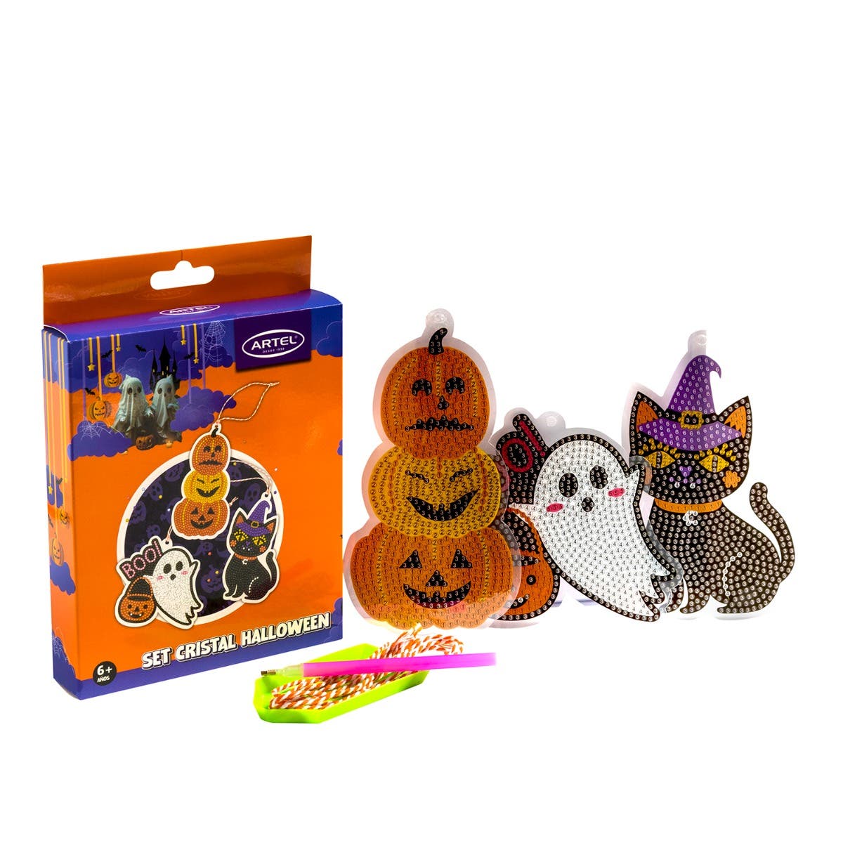 Set Cristal painting Halloween 3 unidades