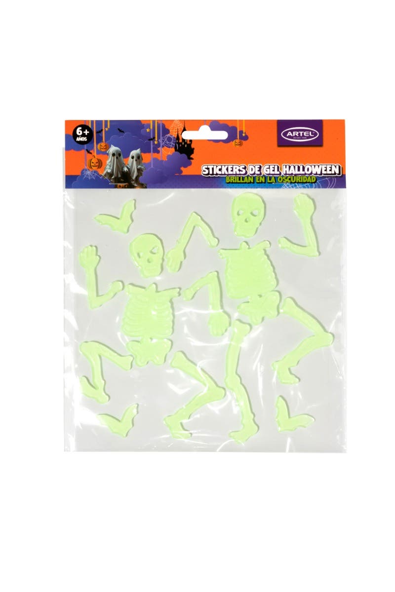 Stickers gel noche Halloween (surtido)