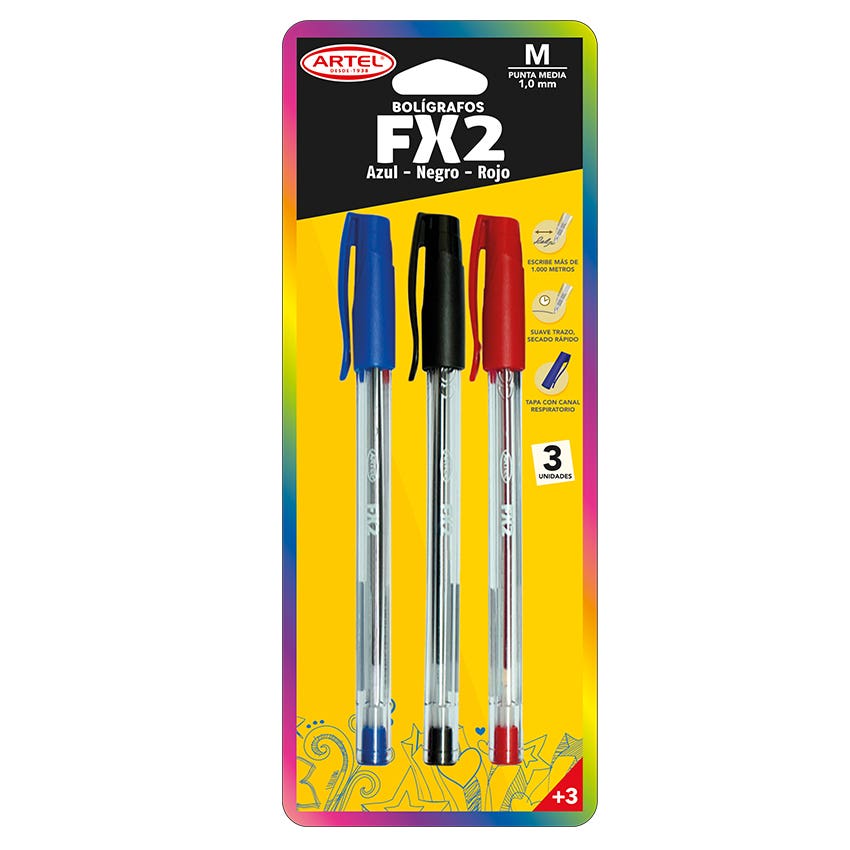 Bl.Boligrafo FX 1.0mm x 3 und (az-rj-ng)