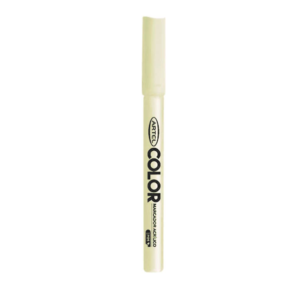 Marcador Acrilico Artel 1mm Marfil