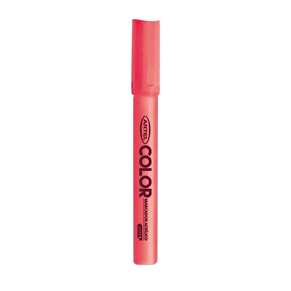 Marcador Acrilico Artel 1mm Fluor Rosa