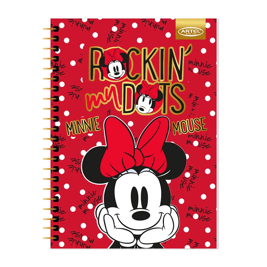 CUADERNO ESPECIAL ARTEL 150 HOJAS DISEÑO MINNIE DOTS 2024