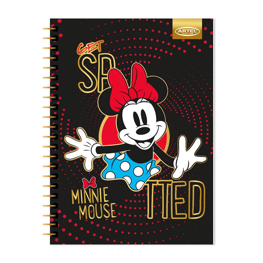 CUADERNO ESPECIAL ARTEL 150 HOJAS DISEÑO MINNIE DOTS 2024