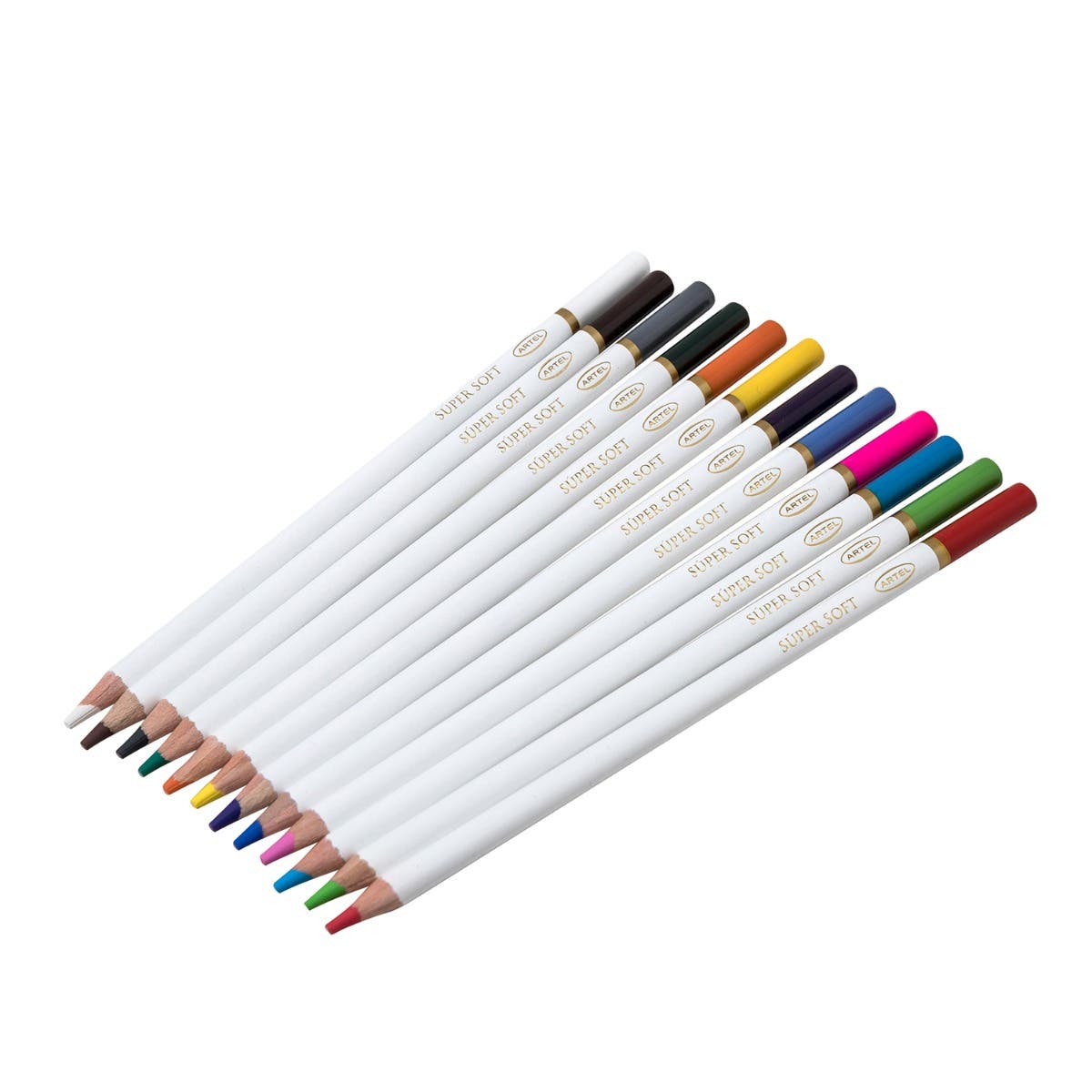 Lápices de colores Super Soft 12 colores Artel