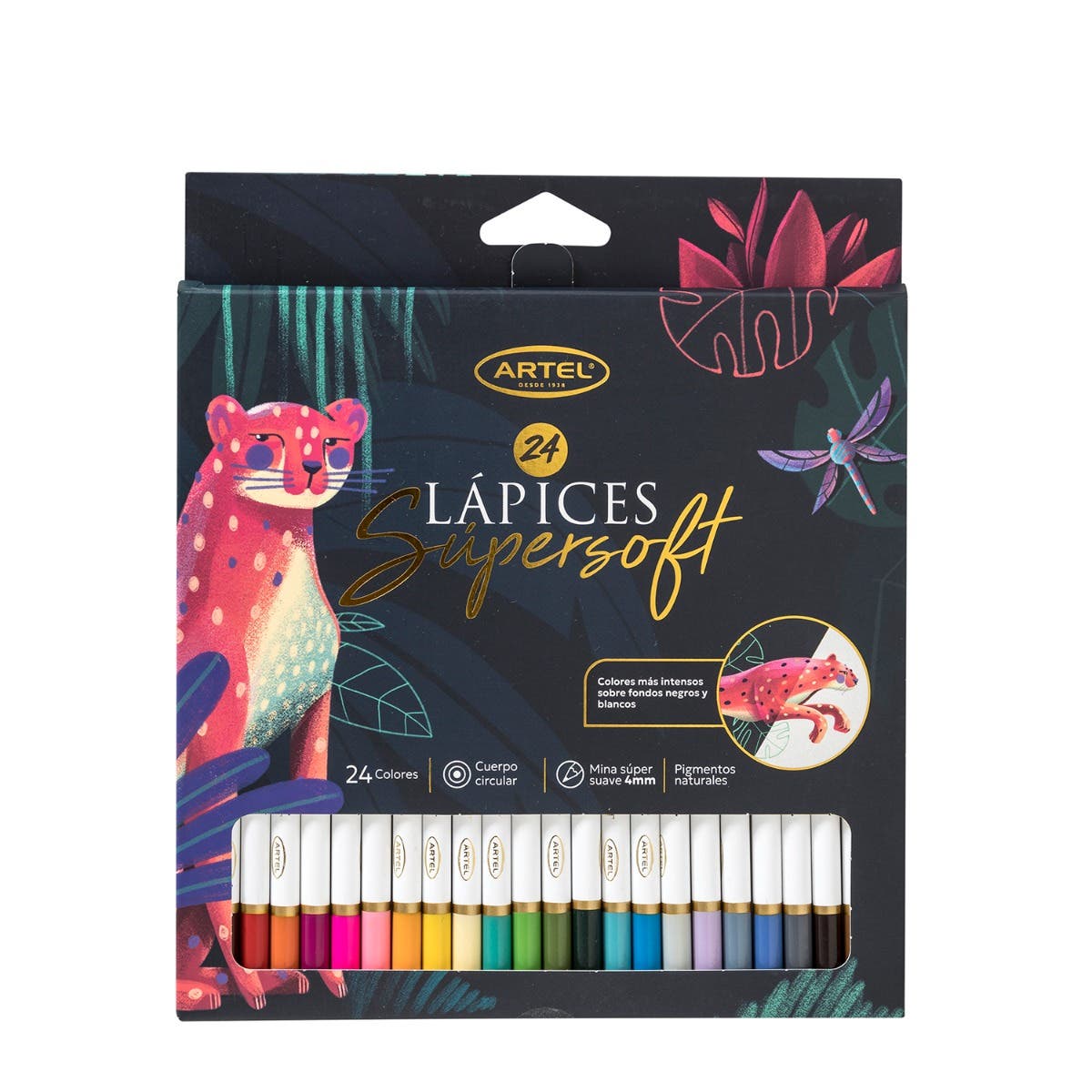 Lápices de colores Super Soft 24 colores Artel