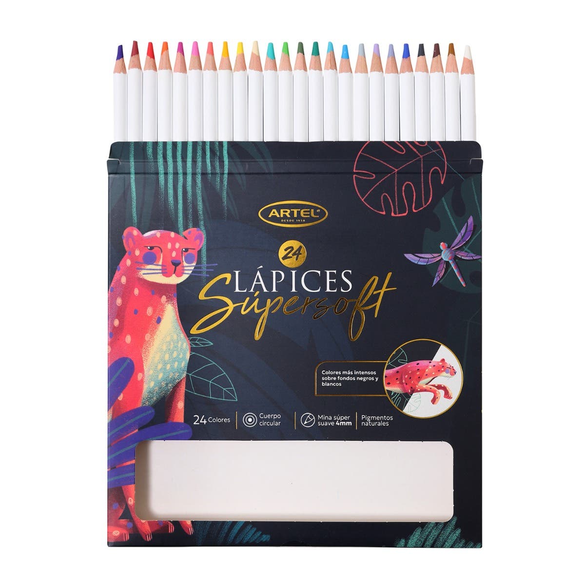 Lápices de colores Super Soft 24 colores Artel