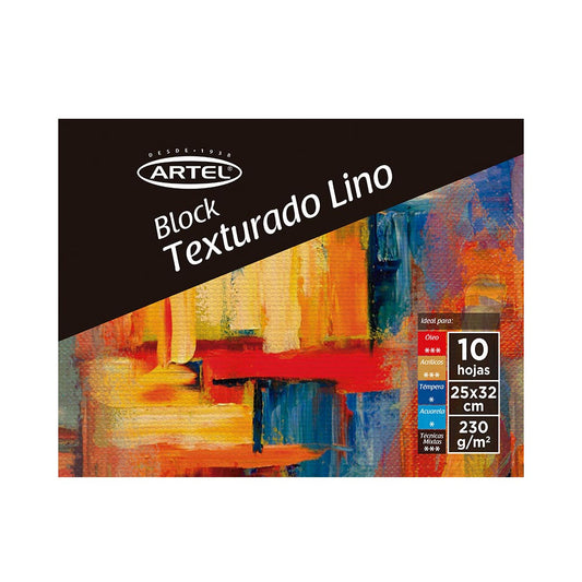 Block Texturado 10 Hojas Artel